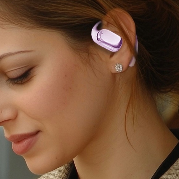 Smartech Gadgets Over-Ear Bluetooth Earbuds in Lavender. New - Picture 3 of 4